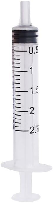 Q2 CARE - 2.5mL Syringe without Needle - Luer Lock Syringe Tip (No Needle) - (36 PCS)