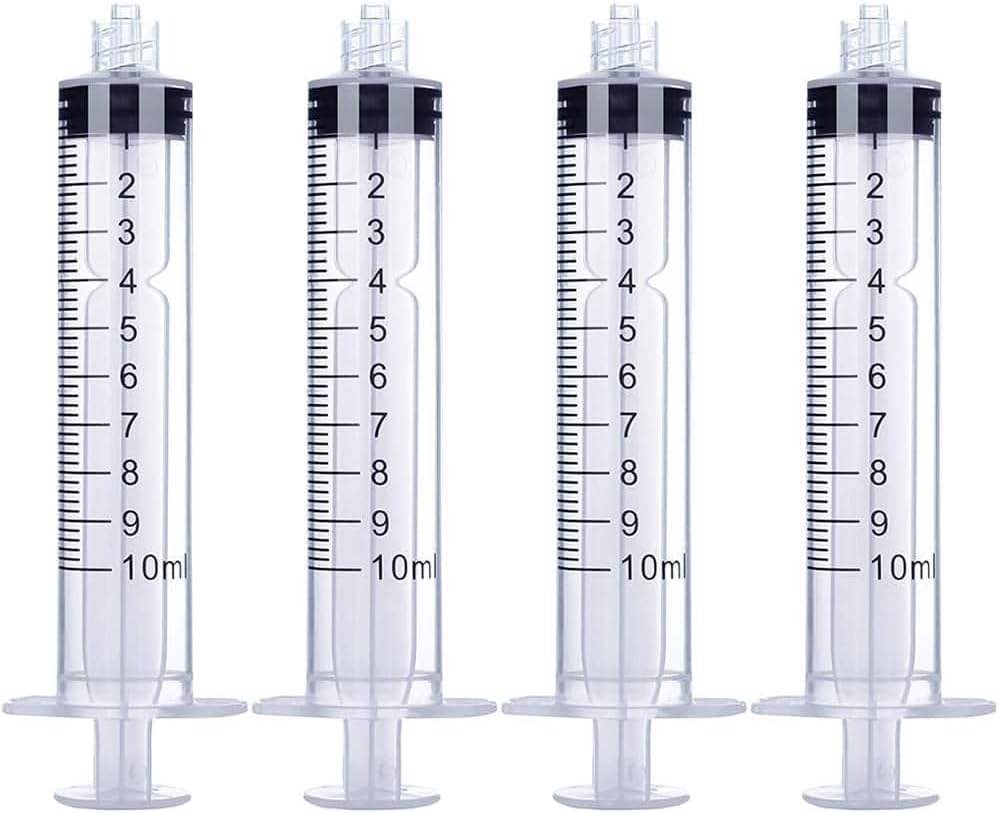 Q2 CARE - 10mL Syringe without Needle - Luer Lock Syringe Tip (No Needle) - (36 PCS)