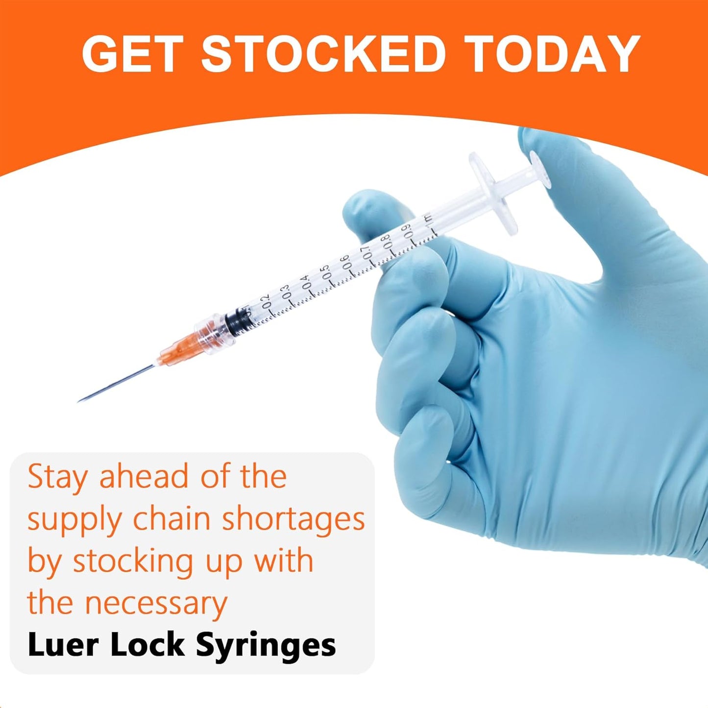 Q2 CARE - Syringes with needle - 1mL  - (Pack of 36)